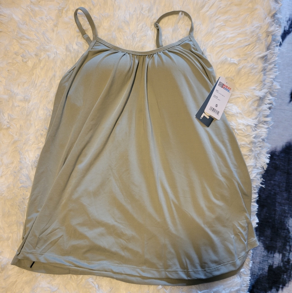 32 Degrees WOMEN'S COOL FLOWY BRA CAMI - MATCHA GREY